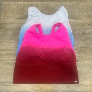 Victoria Secret PINK Active 2 Ombré Lightly Lined Seamless Bras